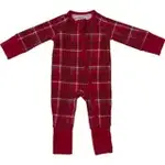 Mebie Baby Holiday Romper | Red Plaid