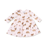 Angel Dear Twirly Dress - Pink Horses