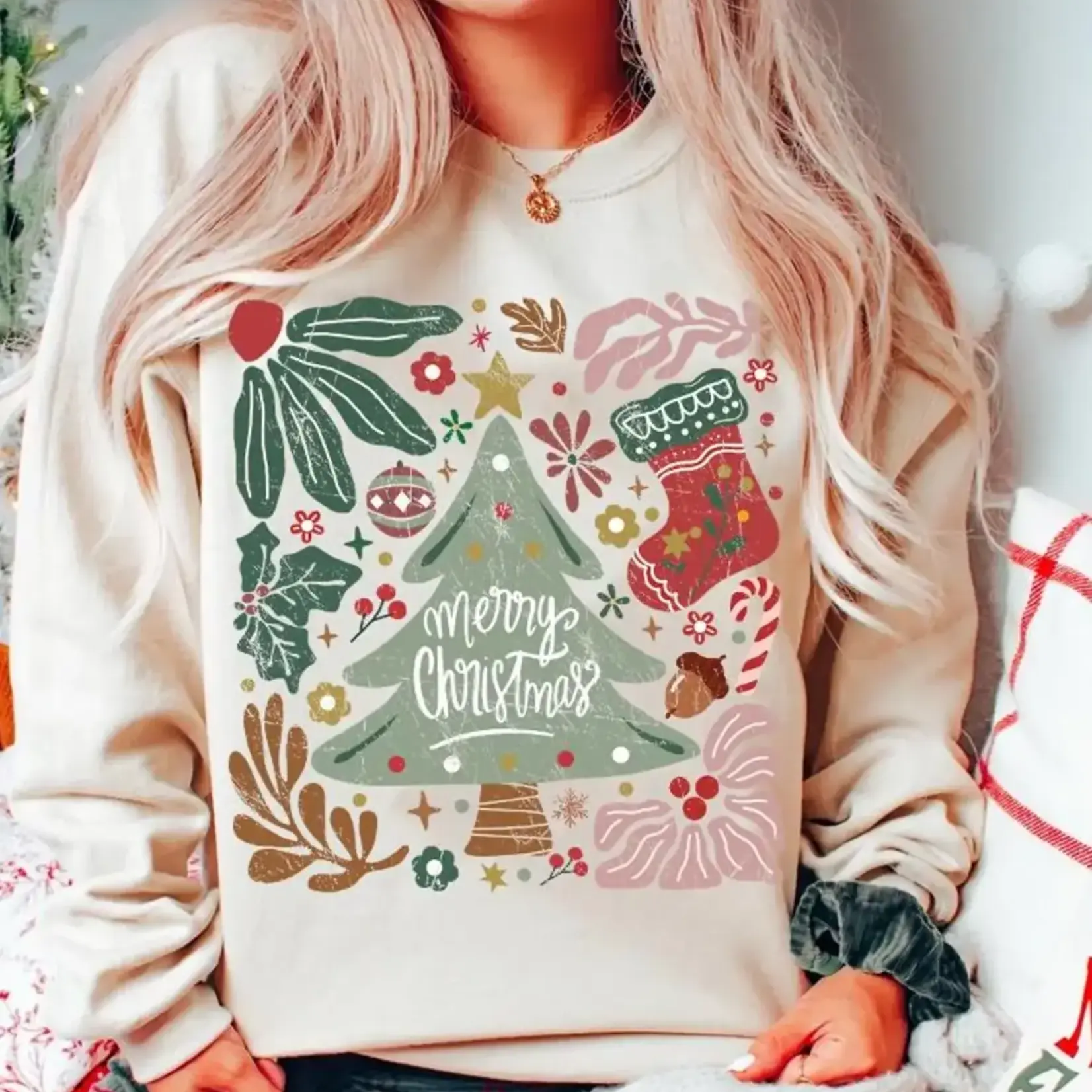 Brands We Love Sweatshirt | Merry Christmas Fun Print