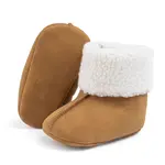 Brands We Love Khaki Faux Suede with Sherpa Boot