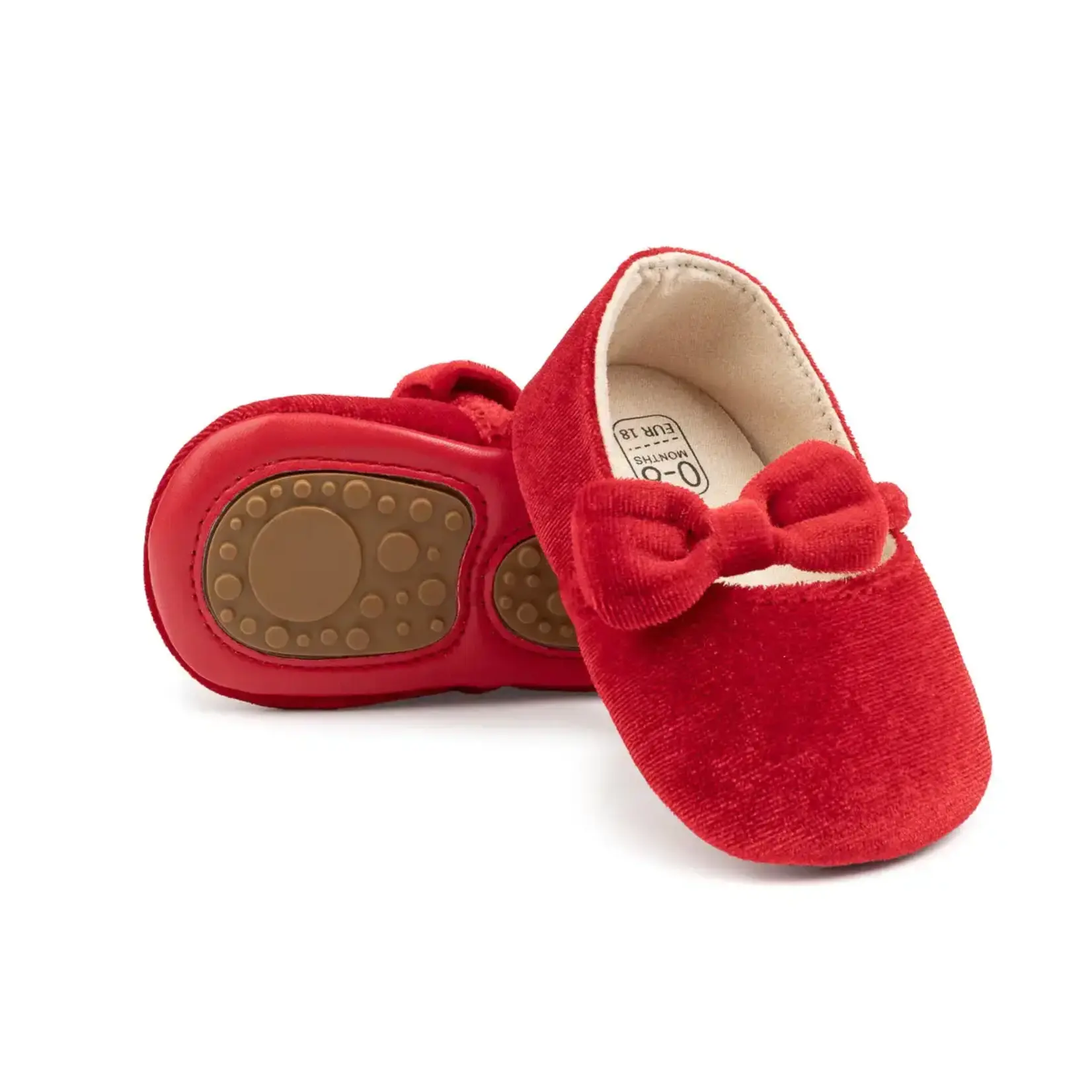 Brands We Love Red Velvety Baby Shoe
