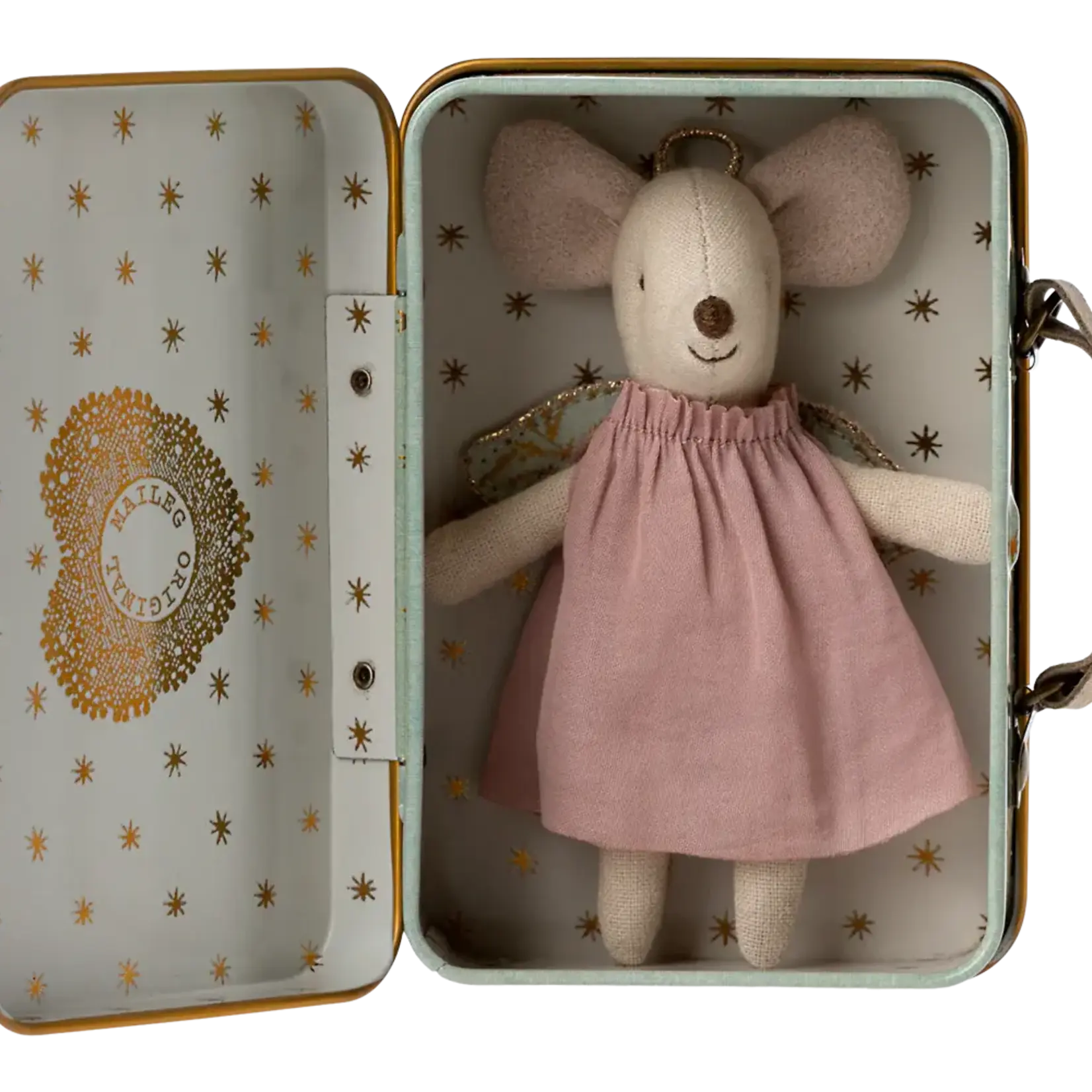 Maileg Angel Mouse in Suitcase (Little Sister)