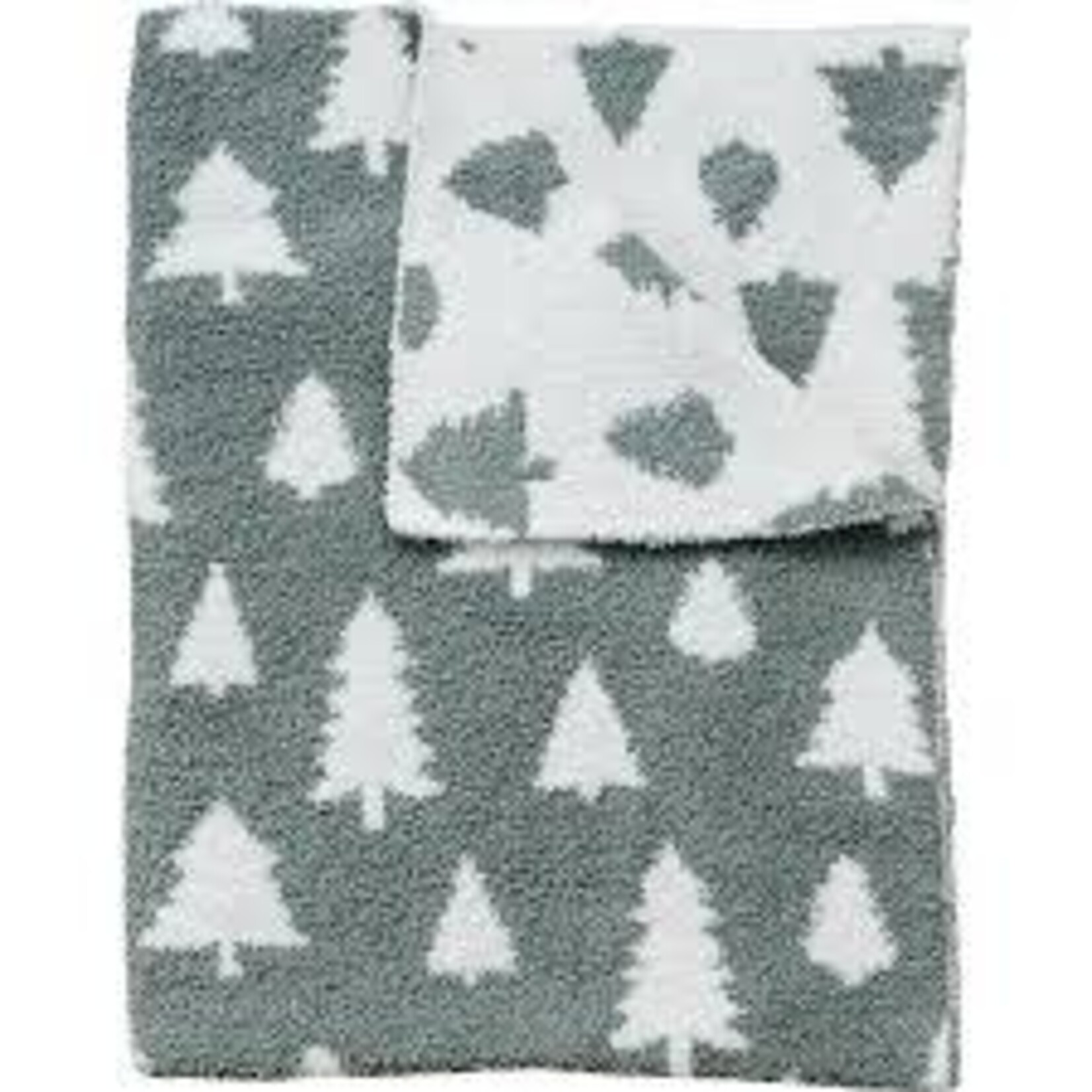 Mebie Baby Plush Blanket - Pines Medium 30x40