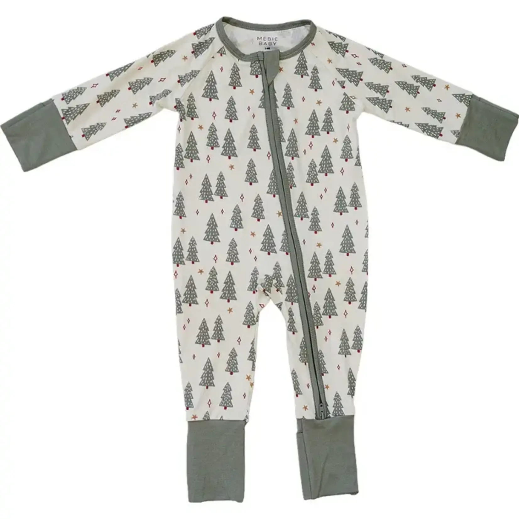 Mebie Baby Holiday Romper | Christmas Tree '25