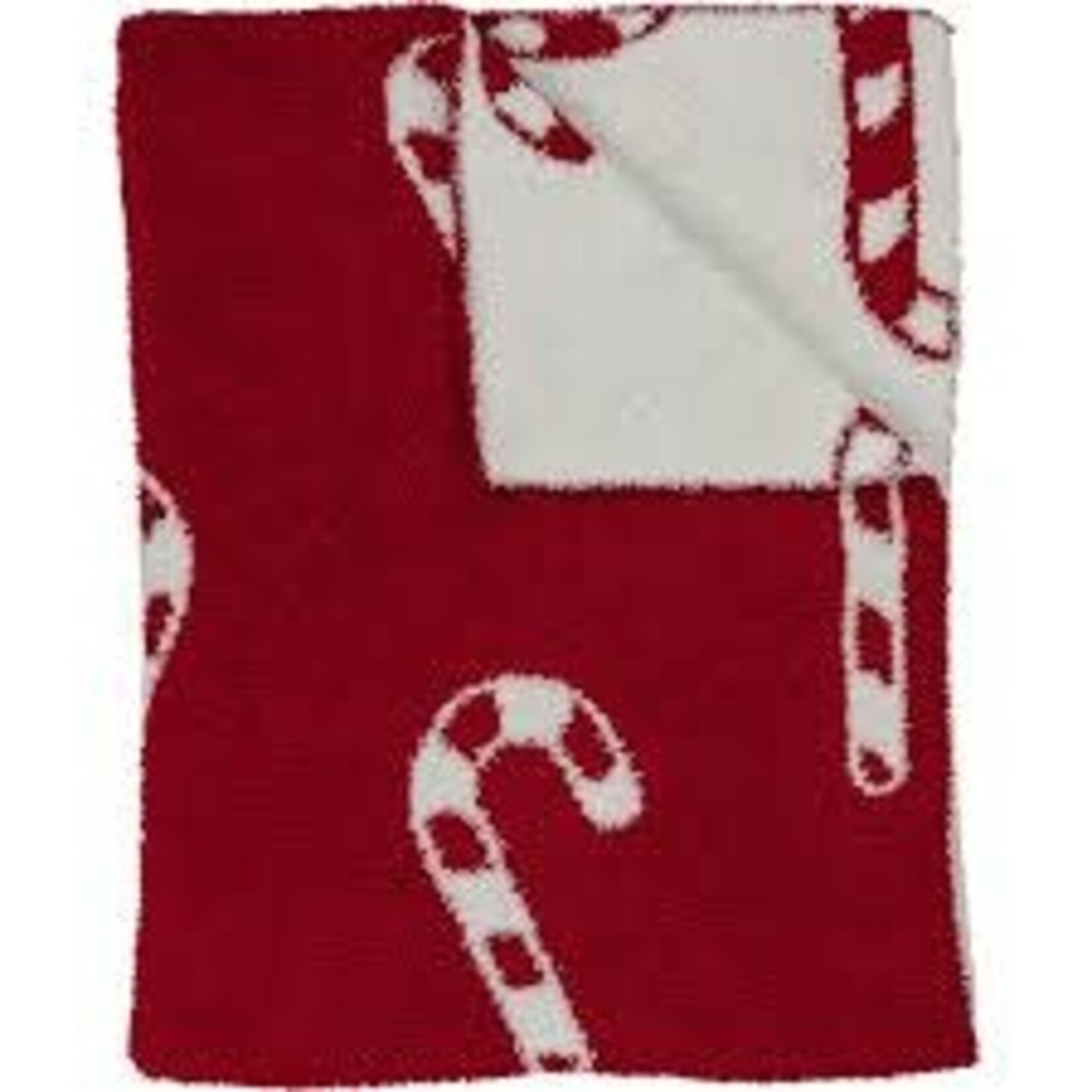 Mebie Baby Plush Blanket - Candy Cane Lovey 15x20