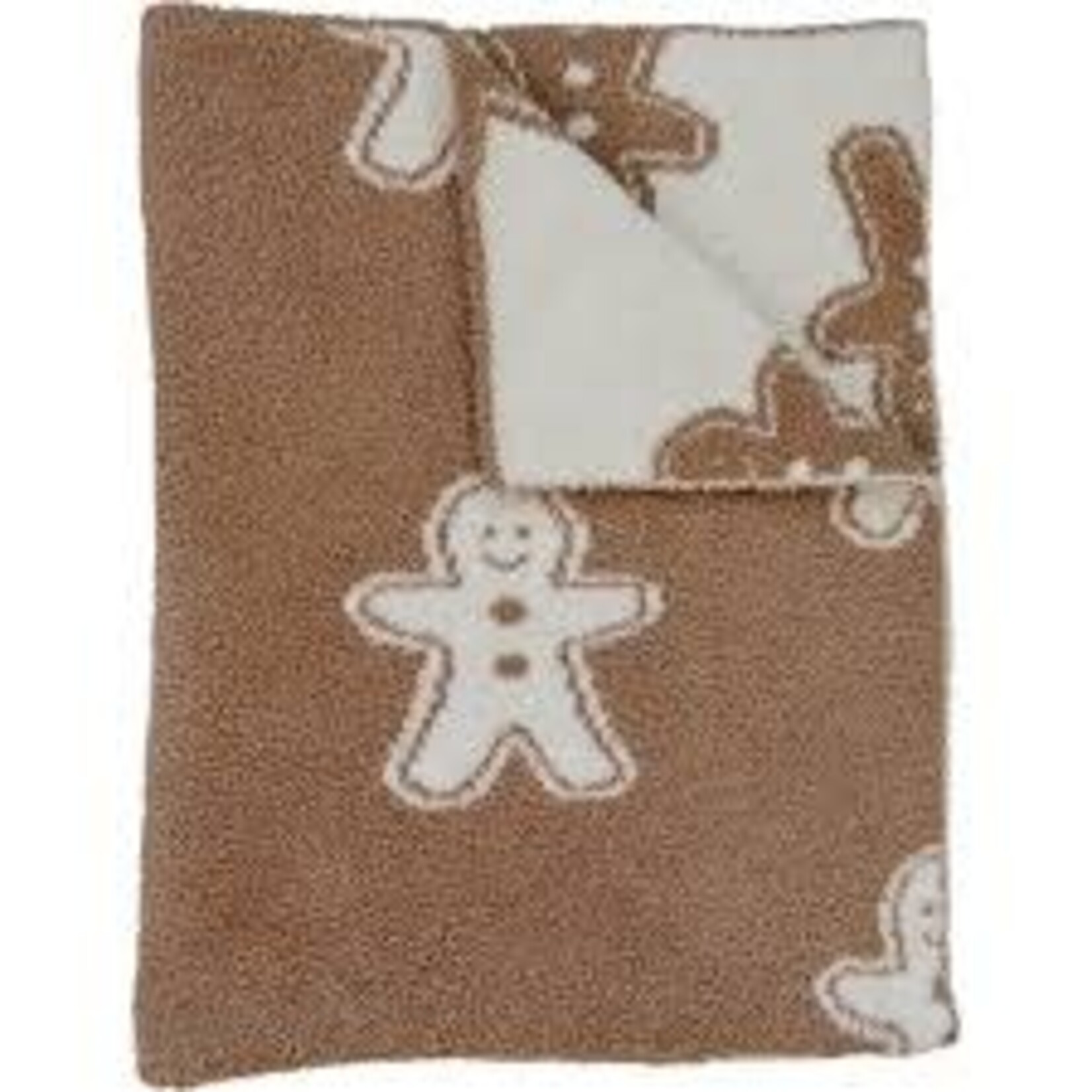 Mebie Baby Plush Blanket - Gingerbread Lovey 15x20
