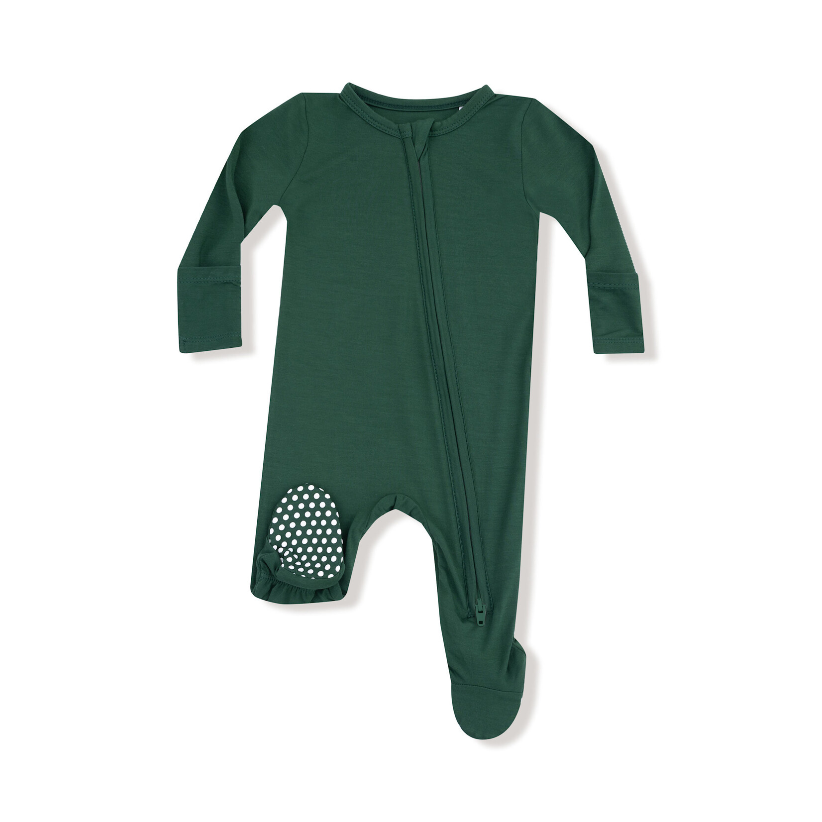 Angel Dear 2 Way Zipper Footie | Hunter Green