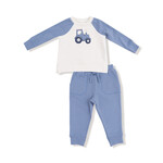 Angel Dear Sweatshirt + Jogger Baby Set | Mini Tractor
