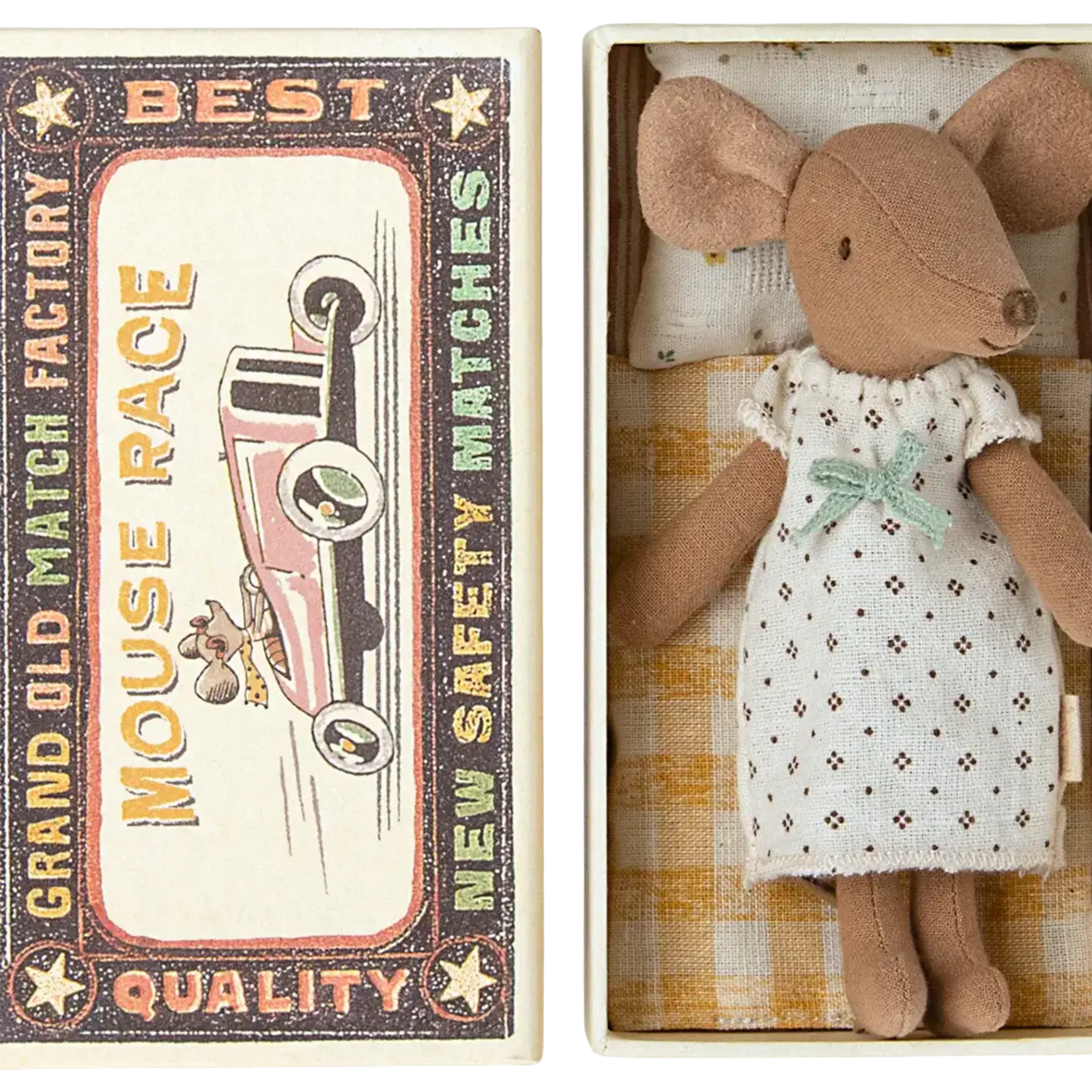 Maileg Big Sister Mouse in a matchbox