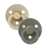 BIBS USA Size 2 Pacifier 2 PK  Vanilla/Pine