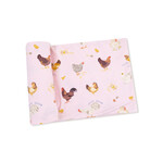 Angel Dear Bamboo Swaddle Blanket - Pink Collector Chickens