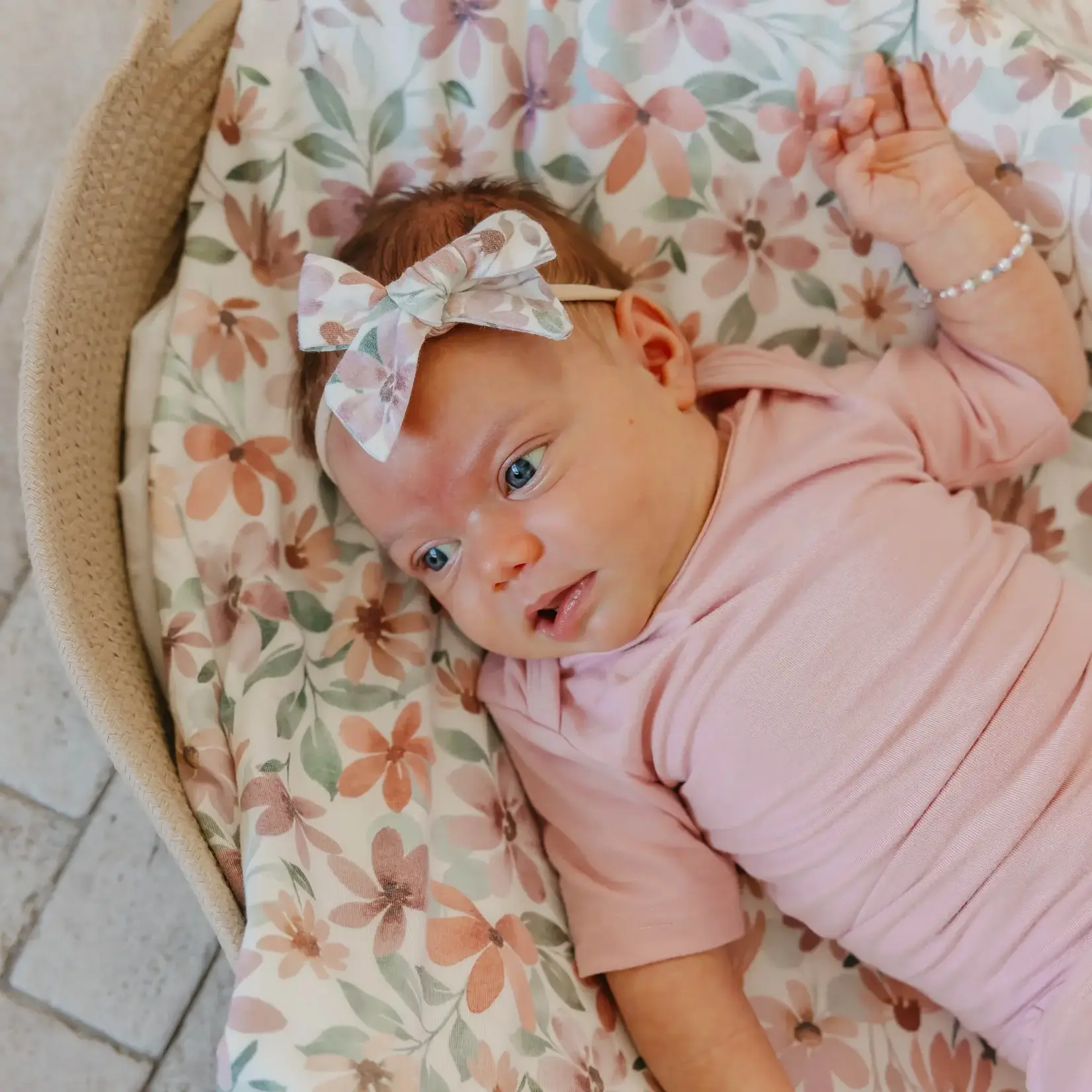 Copper Pearl Classic Nylon Bow - Natalie