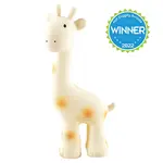 Tikiri Toys Giraffe - Natural Organic Rubber Teether, Rattle & Bath Toy