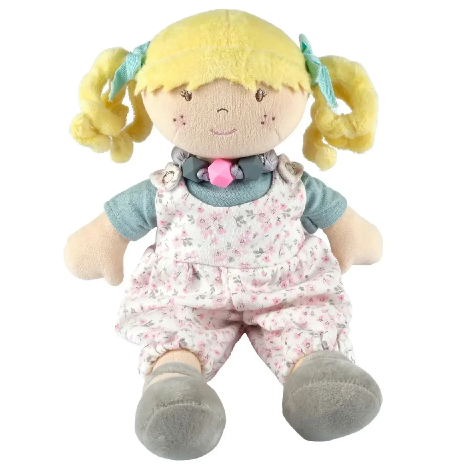 Tikiri Toys Lucy Blonde Doll with Friendship Bracelet in Flower Outfit