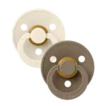 BIBS USA Pacifier 2 PK Ivory / Dark Oak Size 1