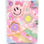 Hot Focus Diary with Lock & Keys,Groovy Flower