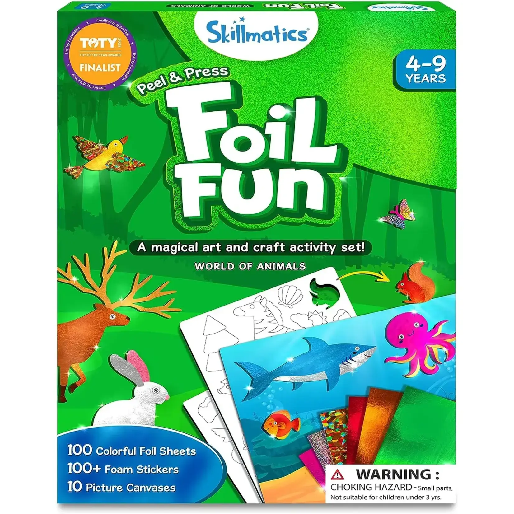 Skillmatics Foil Fun - World of Animals - Craft Kit 4-9Y