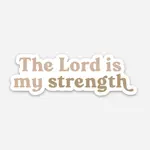 Kicks and Giggles Sticker - The Lord is my Strength