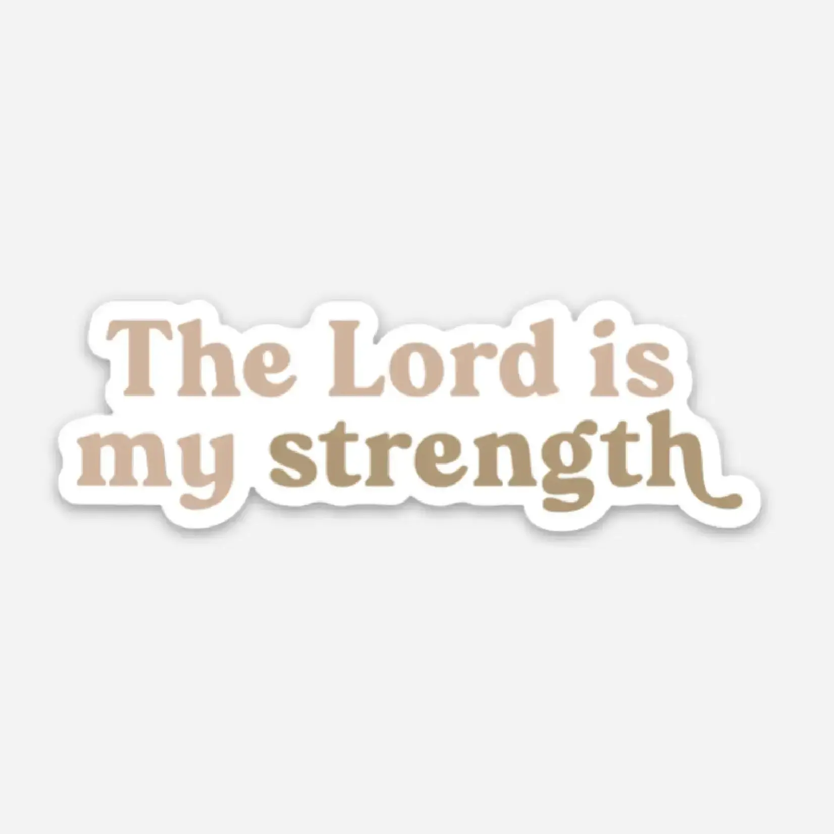 Kicks and Giggles Sticker - The Lord is my Strength