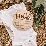 Brands We Love Birth Announcement Wood Disc - Stat.
