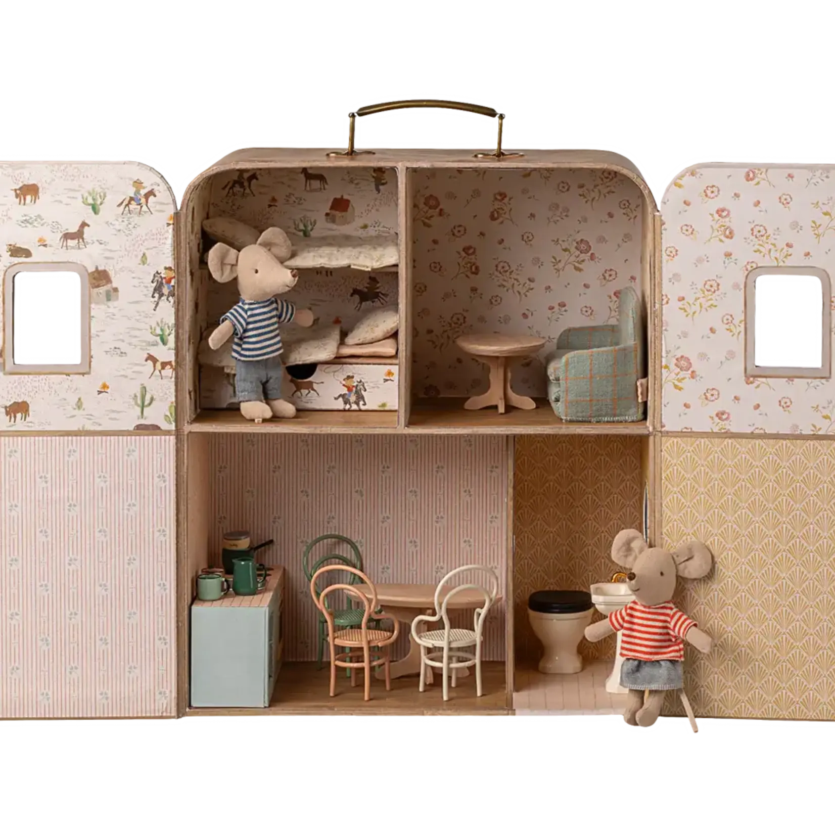 Maileg SuitCasa, Little Sister and Brother Mouse