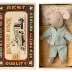 Maileg Little Brother Mouse in Matchbox