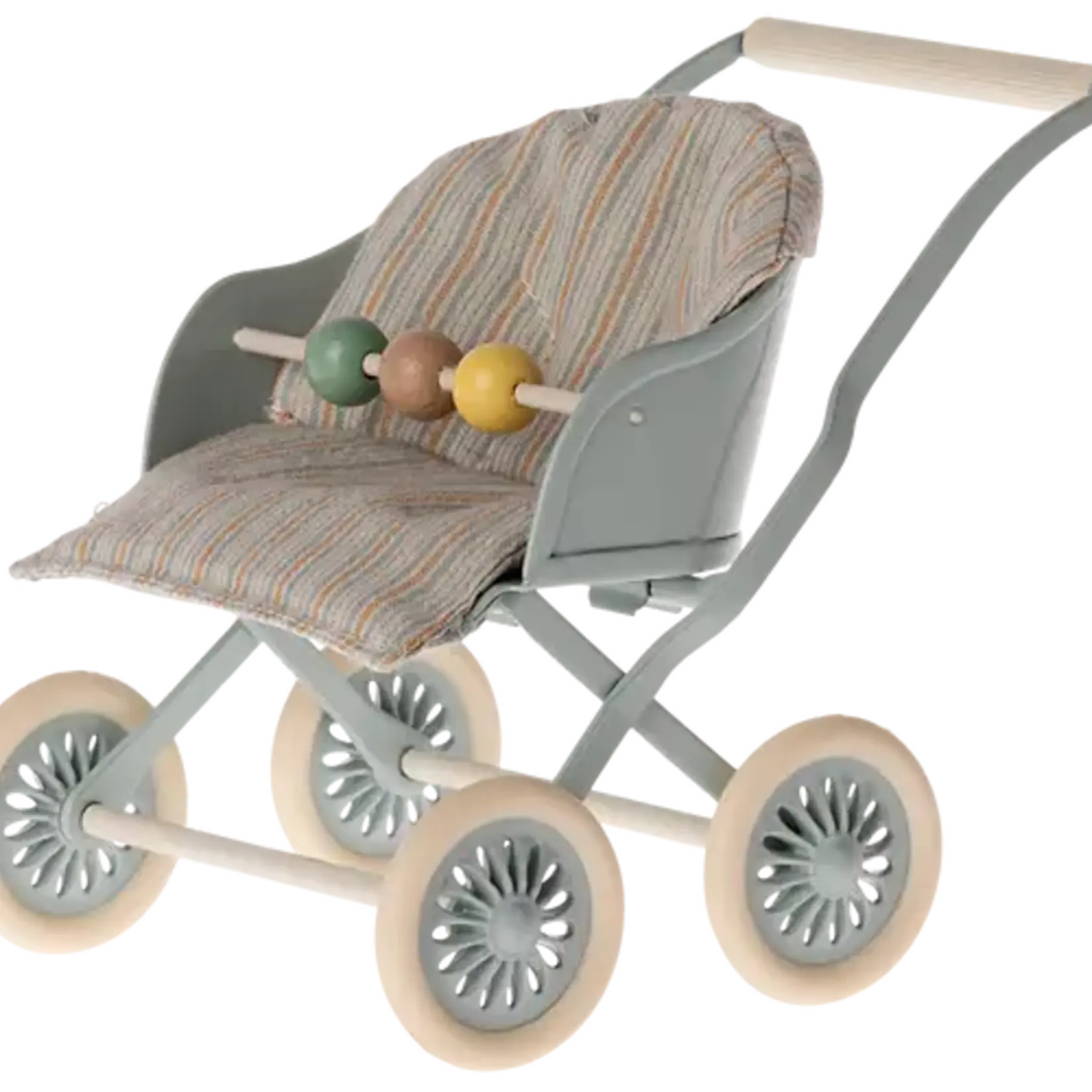 Maileg Stroller, Baby Mouse | Blue