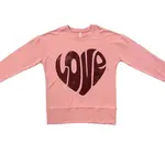 babysprouts clothing company Sweatshirt | Women's Love | Rose Brown