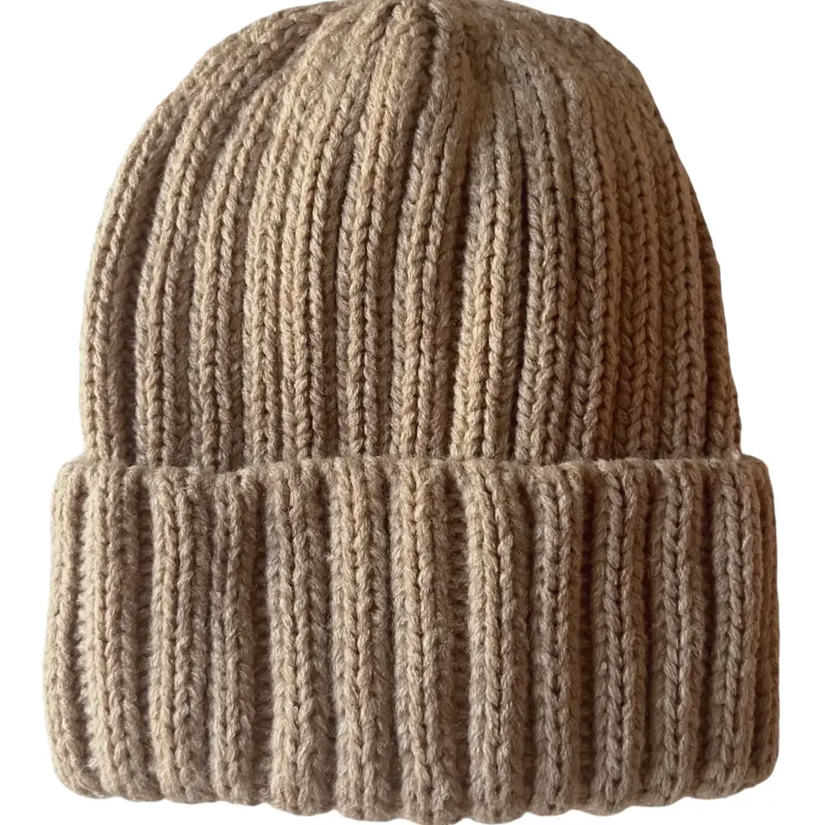 Baby's First Hat BFH | Chunky Knit Beanie Taupe