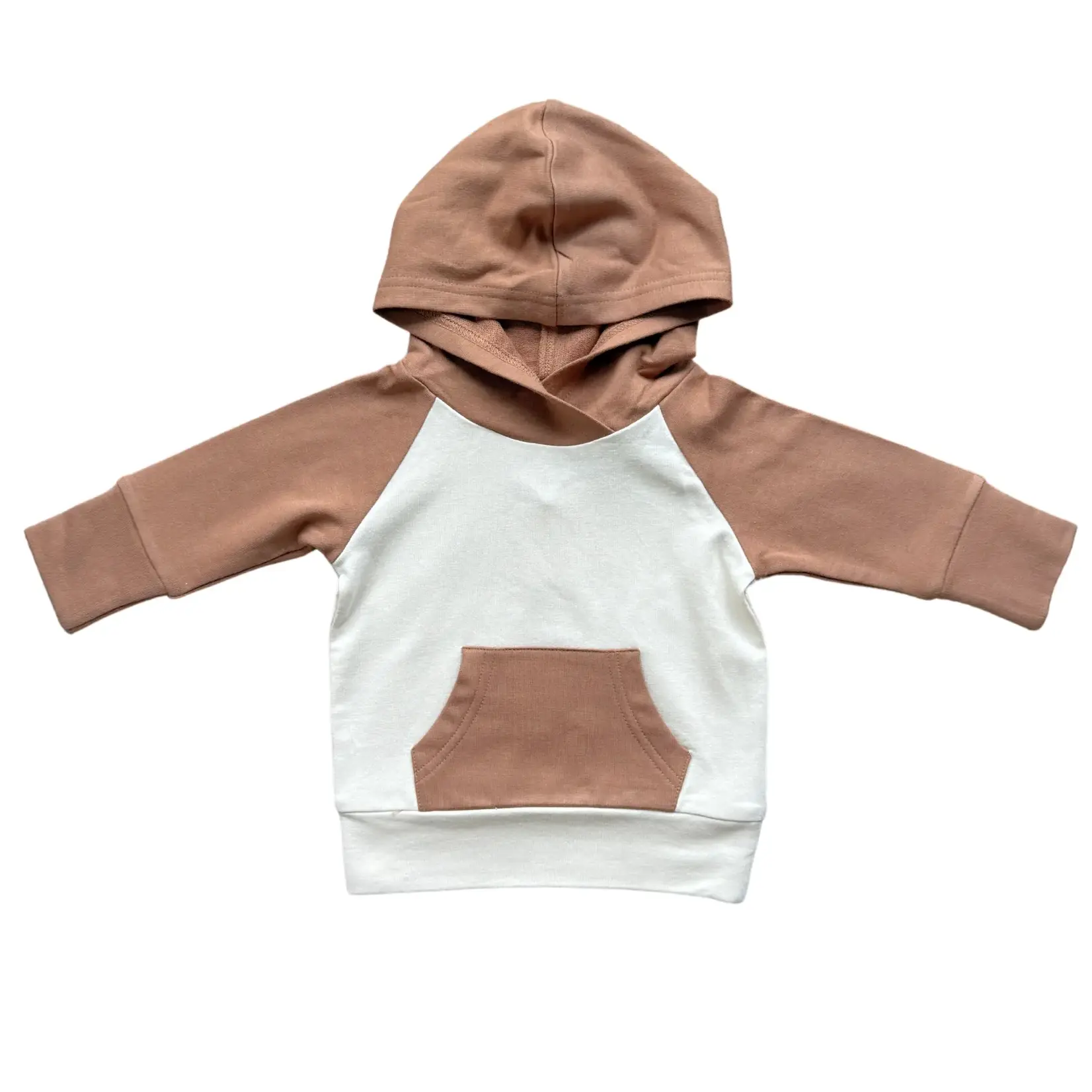babysprouts clothing company Raglan Hoodie | Caramel