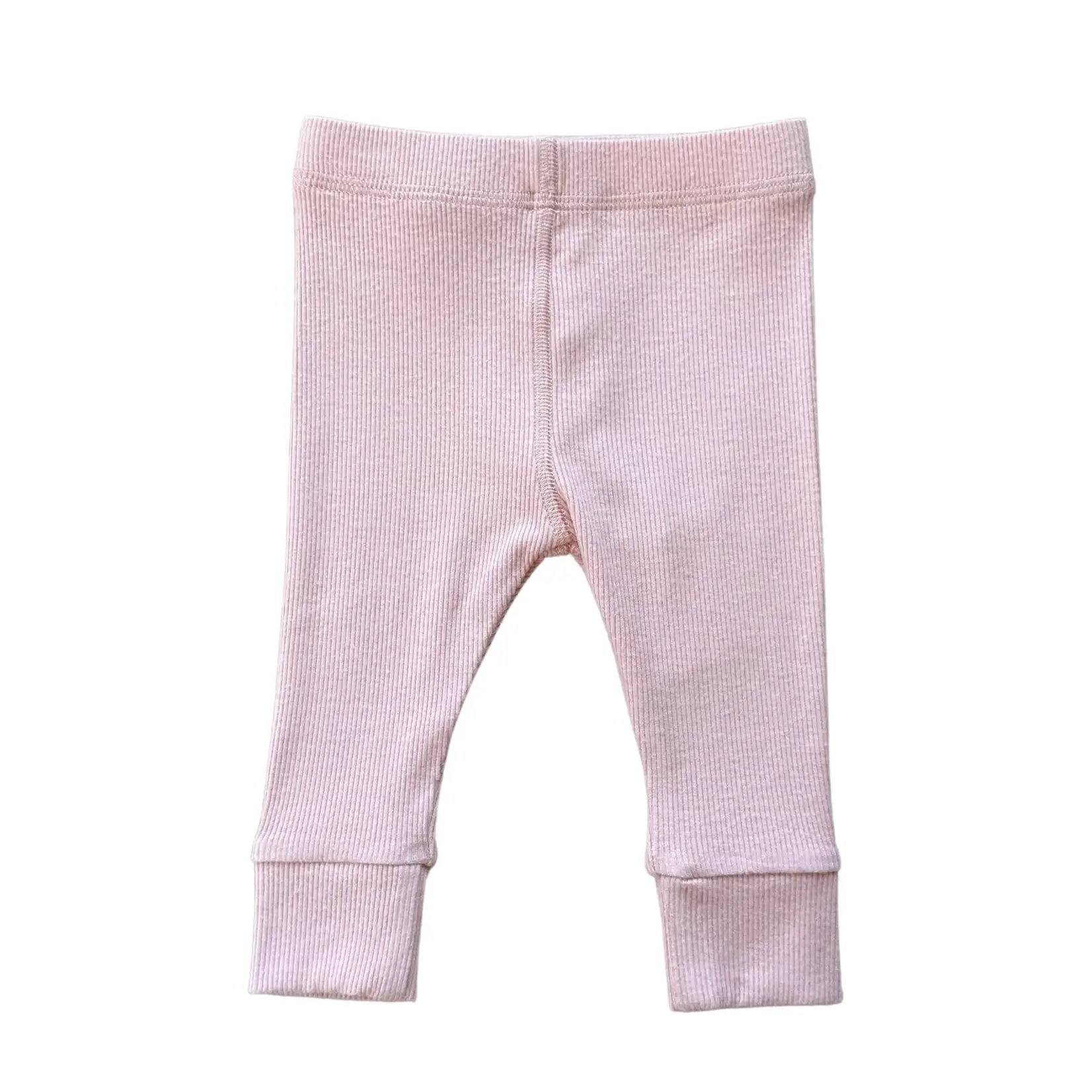babysprouts clothing company Baby Ribbed Leggings | Misty Rose