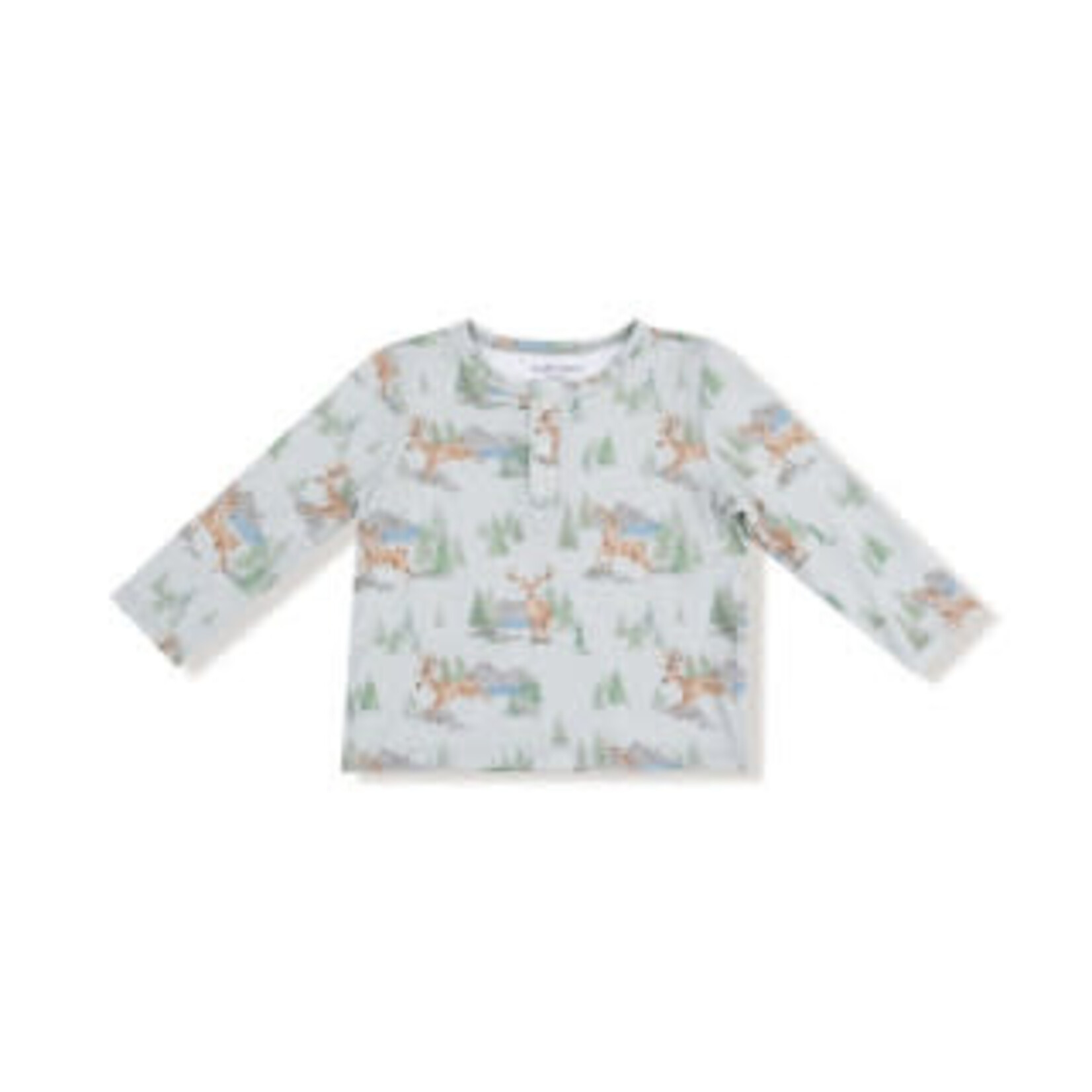 Angel Dear L/S Boys Henley | Buck Deer