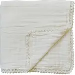 Mebie Baby Muslin Quilt - Cream Lace