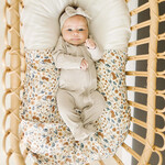 Mebie Baby Bamboo Zipper Footie  - Oatmeal Newborn