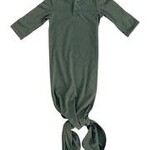 Mebie Baby Knot Gown - Olive Bamboo