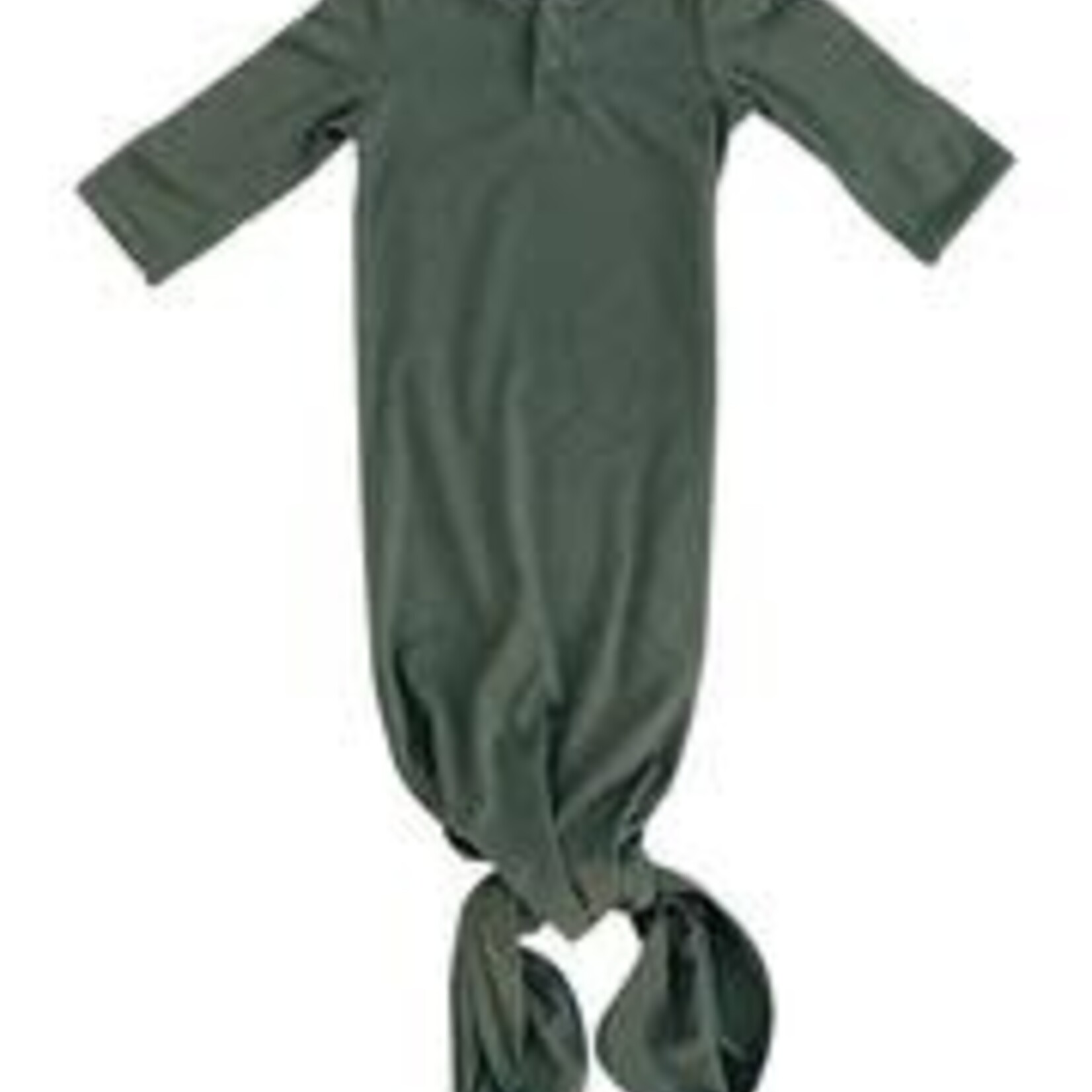 Mebie Baby Knot Gown - Olive Bamboo