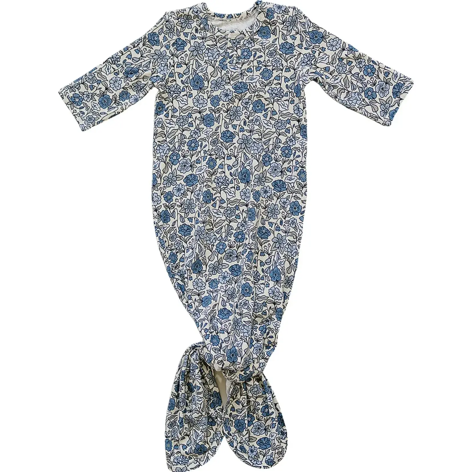 Mebie Baby Knot Gown - Bluebell