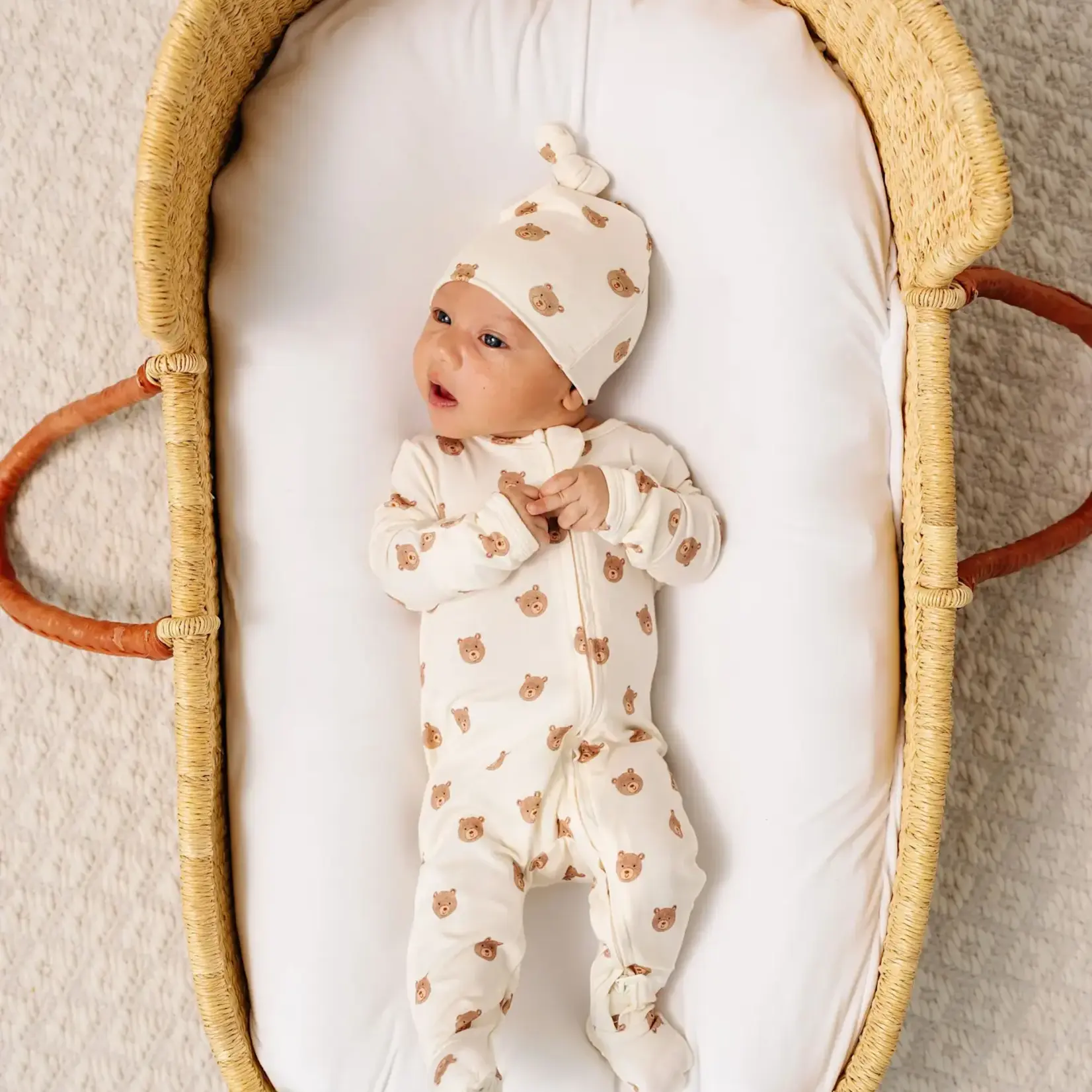 Lou Lou and Company Zipper Footie - Teddy