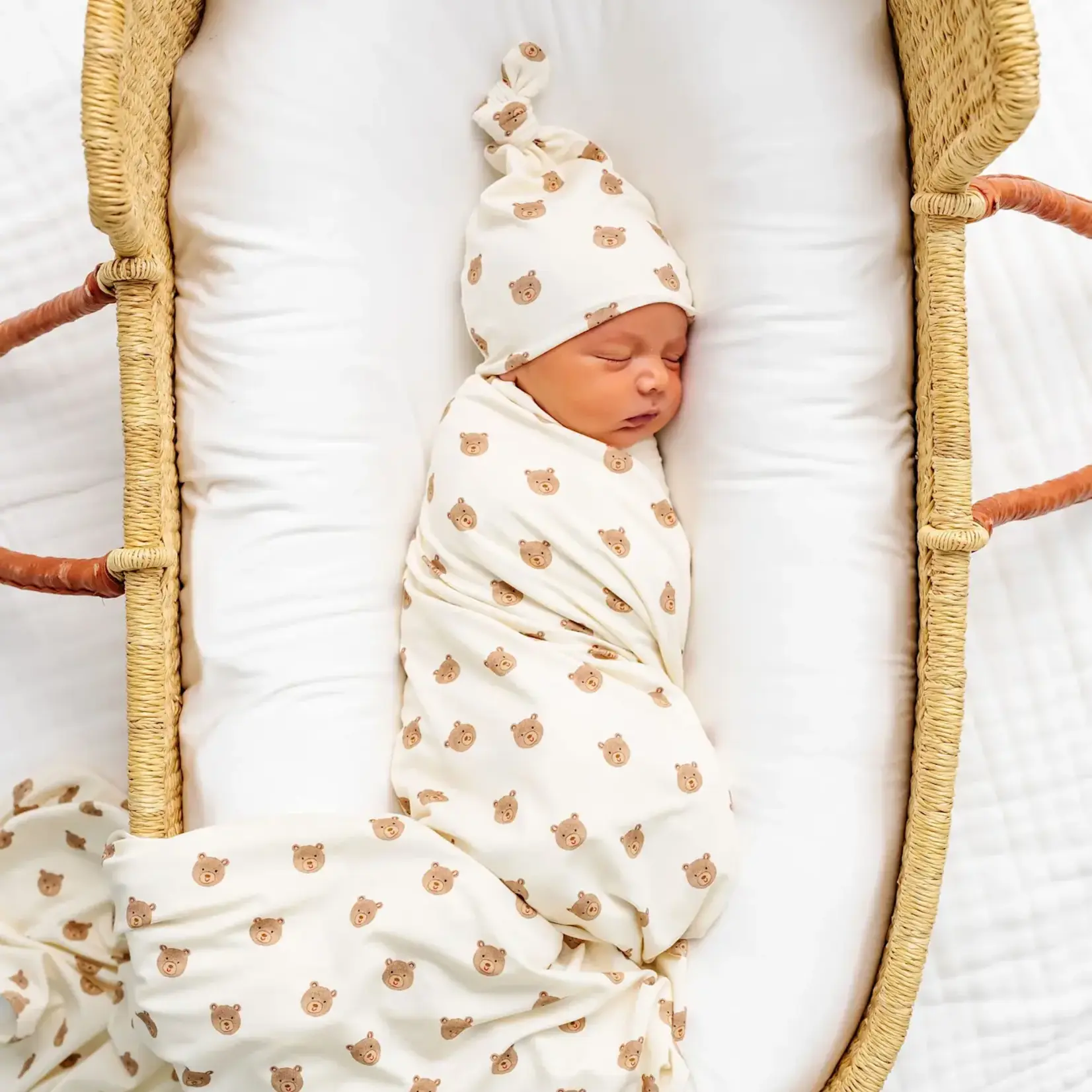 Lou Lou and Company Swaddle Blanket | Teddy