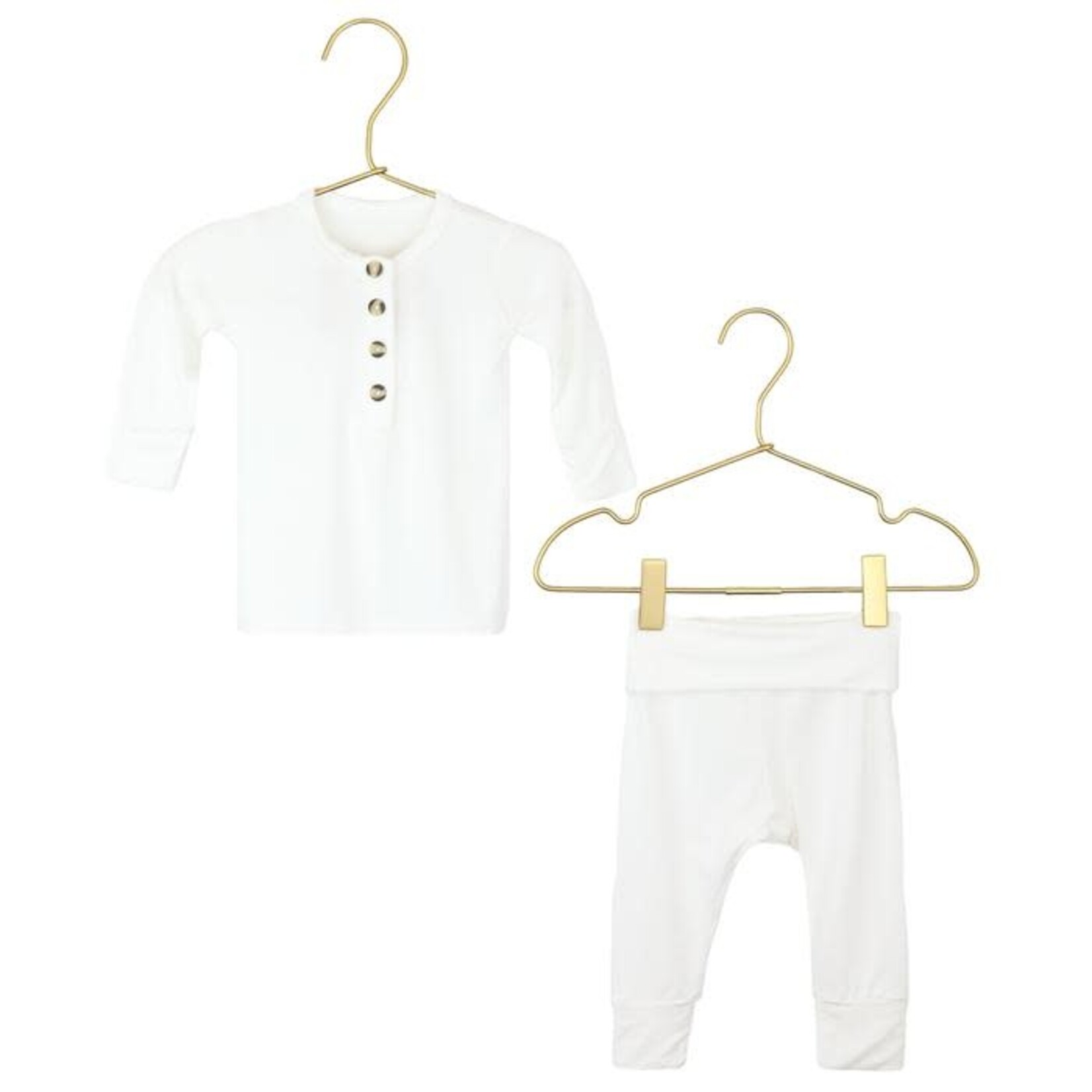 Lou Lou and Company Top + Bottoms Set - Finley White