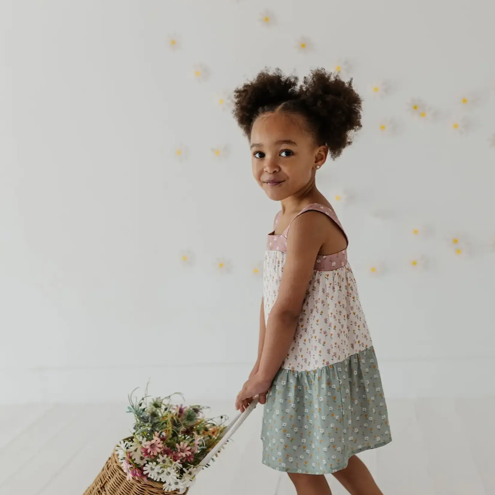 babysprouts clothing company Wide Strap Dress | Multi Daisy