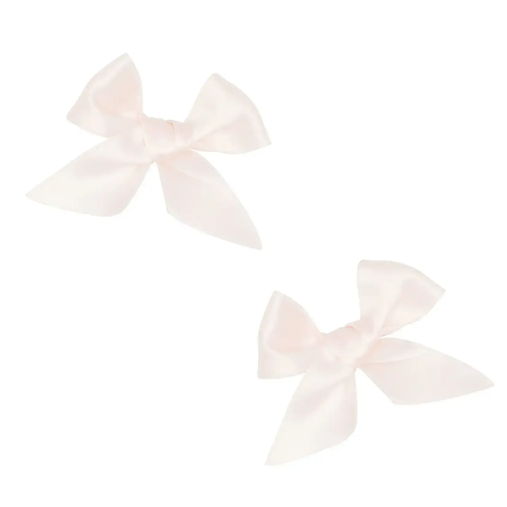Baby Bling Bows 2pk Satin Baby Bloom Clips: Ballet Pink