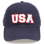 Fashion City USA Patched Cotton Baseball Cap - Navy