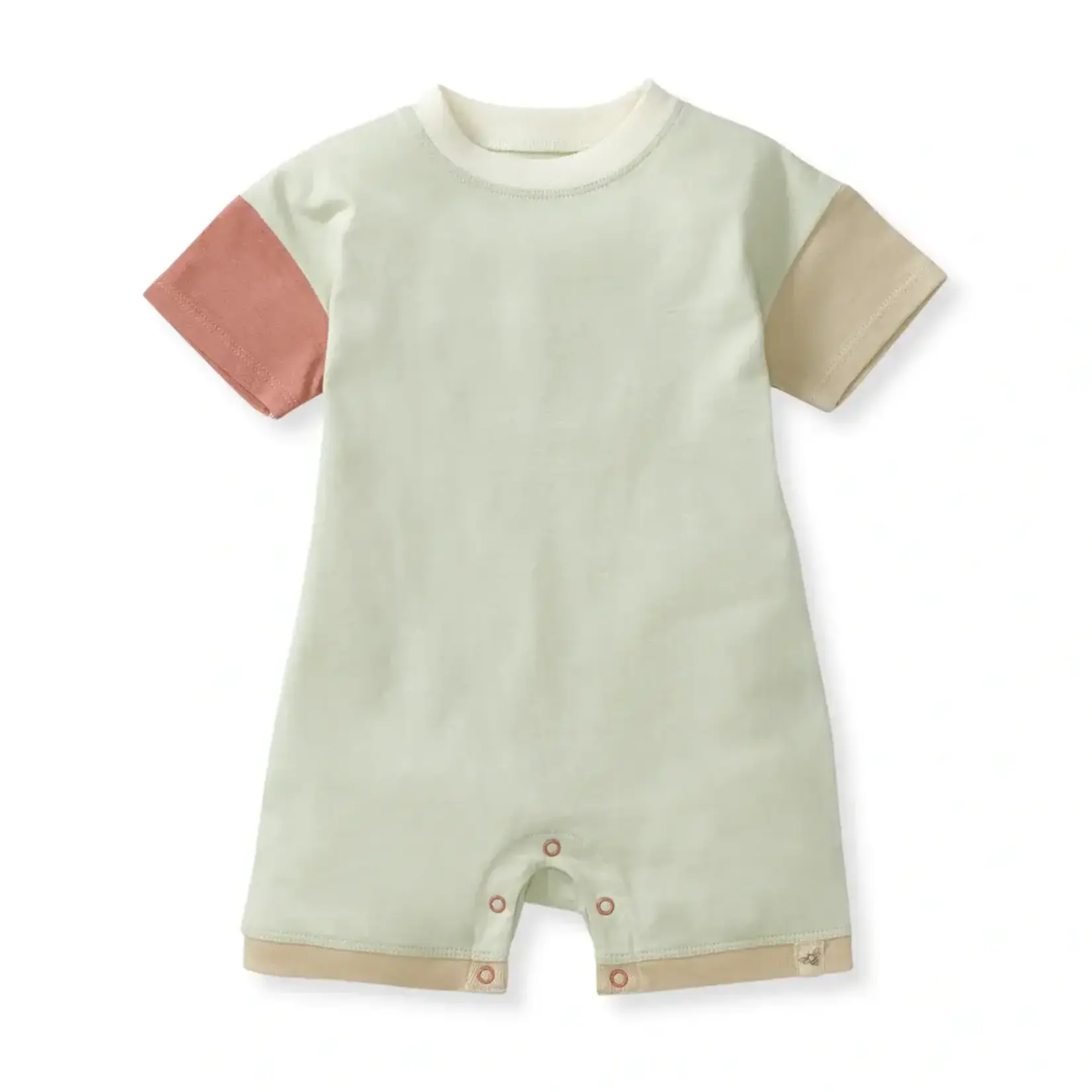 Burt's Bees Color Block Boy Romper