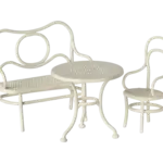 Maileg Café set, Mouse, Small - Off white