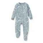 Burt's Bees Fleece Pajamas - Mountain Blue Polarize