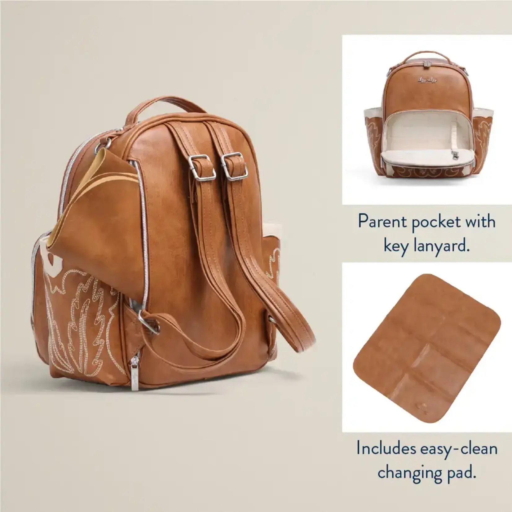 Itzy Ritzy Mini Backpack Diaper Bag | Western Nash Saddle