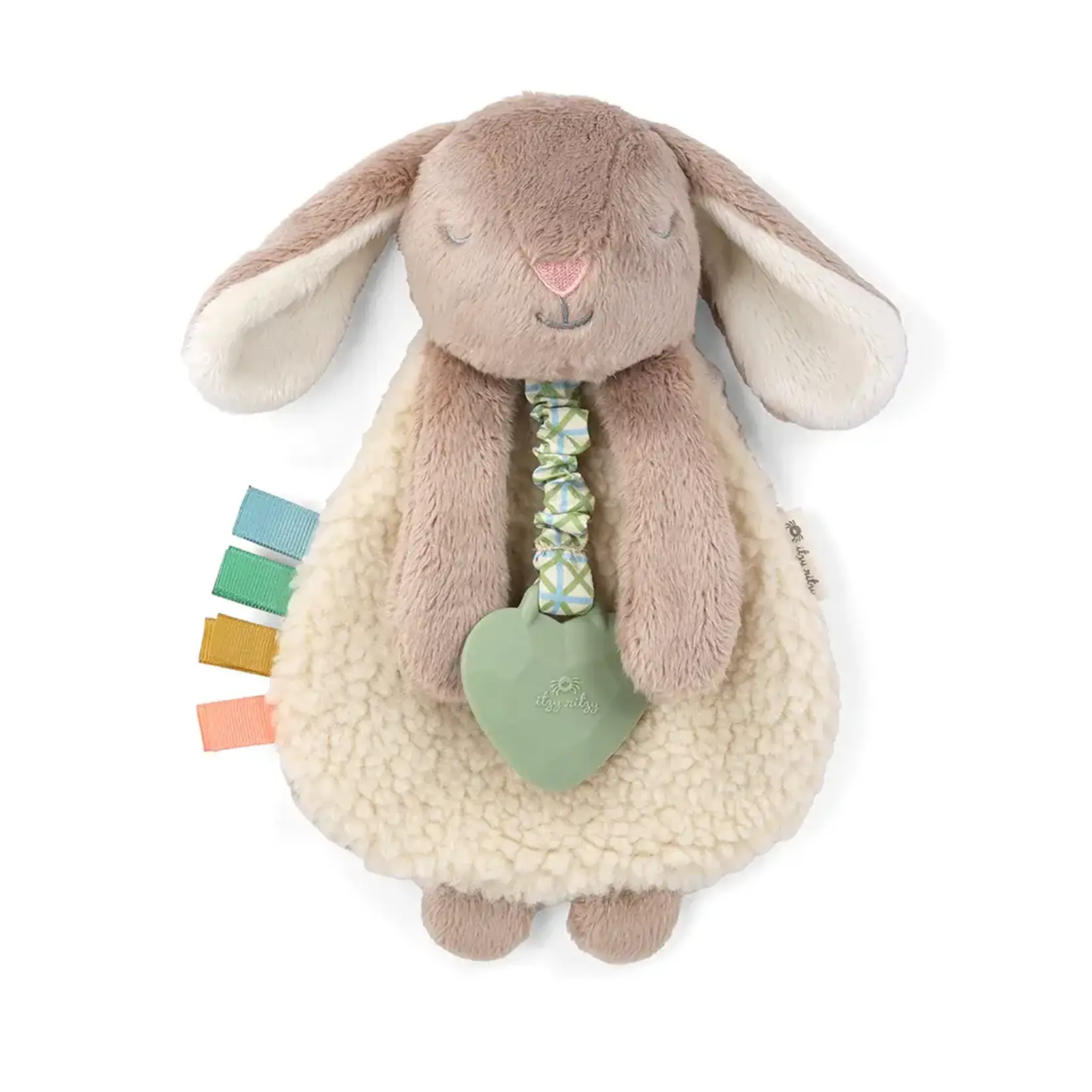 Itzy Ritzy Lovey Plush and Teether Toy | Taupe Bunny
