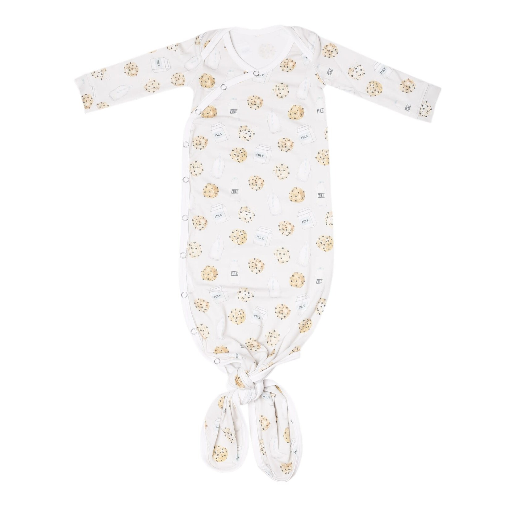 Copper Pearl Newborn Knotted Gown - Chip