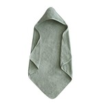 Mushie & Co Organic Cotton Baby Hooded Towel (Moss)